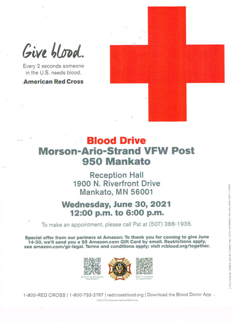 Vfw Red Cross Poster 05152021